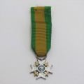 Rhodesia Legion of Merit (Civil division) miniature medal - Livingstone mint issue