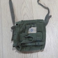 British 1958 Pattern Kidney Pouch and yoke converted to patrol bag - Size 26 x 24 cm