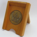 1920-1995 SA Air Force 75 Years medallion in wooden case