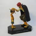One Piece Memories Luffy and Shanks figurine in box