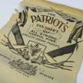 Vintage sheet of Patriot`s pins with most pins