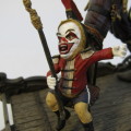McFarlane Toys Infernal Parade Tom Requiem and Clovio figurine - flag repaired