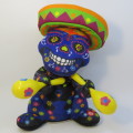 Purple Skeletom Plush toy with rattles - Singing La Bamba - Needs batteries