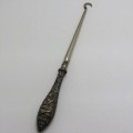 Antique boot lace puller with Birmingham hallmark - Sterling silver handle