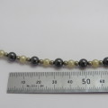 Vintage hematite bead necklace - Length 47 cm