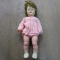Vintage plastic and rubber doll - 64cm