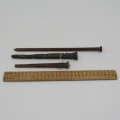 Lot of 6 Antique and vintage nails found in various locations in South West Africa