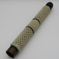 1944 WW2 W Ottawa Military black and brass telescope with very fancy work covering - 51cm