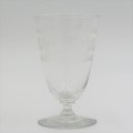 Antique Woodstock glass sherry glass