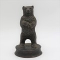 Antique cast iron Grizzly bear money box