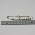 Sterling silver bracelet with cross charm - Weighs 4,8 g
