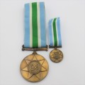 SADF Unity medal and miniature #087845