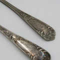 Antique Mappin and Webb silverplated jam spoon and pickle fork set