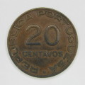 1936 Mozambique 20 Centavos - XF