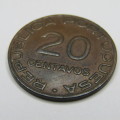 1936 Mozambique 20 Centavos - XF