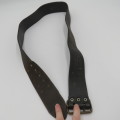 Old Police leather belt - Length 114 cm