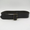 Old Police leather belt - Length 114 cm
