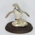 Sterling silver African penguin Sculpture by Stuart Benade