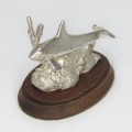 Silver Sculpture `Orca` by Stuart Benade - 79g