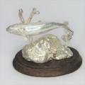 Silver Sculpture `Southern Right Whale` by Stuart Benade
