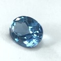 Synthetic Spinel 2,1 Carat Aqua Blue oval stone - @R1 start