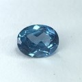 Synthetic Spinel 2,1 Carat Aqua Blue oval stone - @R1 start