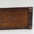 Antique 19th century Mahogany and Rosewood tea caddy - One corner chipped