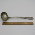 Antique silverplated soup ladle