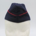 Navy Blue side cap with red line - Possibly boy scouts - Size 52 cm