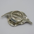 Vintage leaf shaped scarf clip