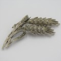 Vintage Marcasite wheat brooch