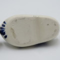 Pair of Blue and white Delft clogs ashtrays