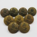 Lot of 9 WW2 Royal Air Force uniform buttons