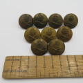 Lot of 9 WW2 Royal Air Force uniform buttons