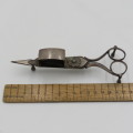 Antique William Hutton and Sons silverplated candle snuffer and wick trimmer