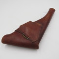 Vintage leather gun holster as used by military