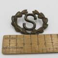 WW1 Artillery Surveyor metal arm badge