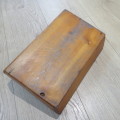 Antique wooden utensil tray - Size 38 x 27 cm