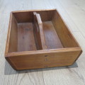 Antique wooden utensil tray - Size 38 x 27 cm