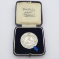 WW2 The Royal Air Force small arms Association sterling silver medallion