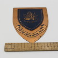 British South Africa Police copper plaque