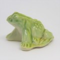 Vintage WADE Whimsies Light Green Frog figurine