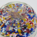 Vintage Gentile Glass millefiori paperweight - Small chips on top