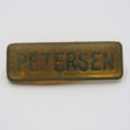 Old Military name badge - Petersen