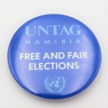 UNTAG Namibia Free and Fair elections badge