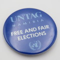 UNTAG Namibia Free and Fair elections badge