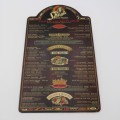 Vintage San Francisco Spur Strand wooden menu