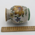 Gouda Vase with flowers - Green inside