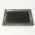 Small silver and wood tray
