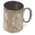 Christening cup inscribed Jackie - hallmarked